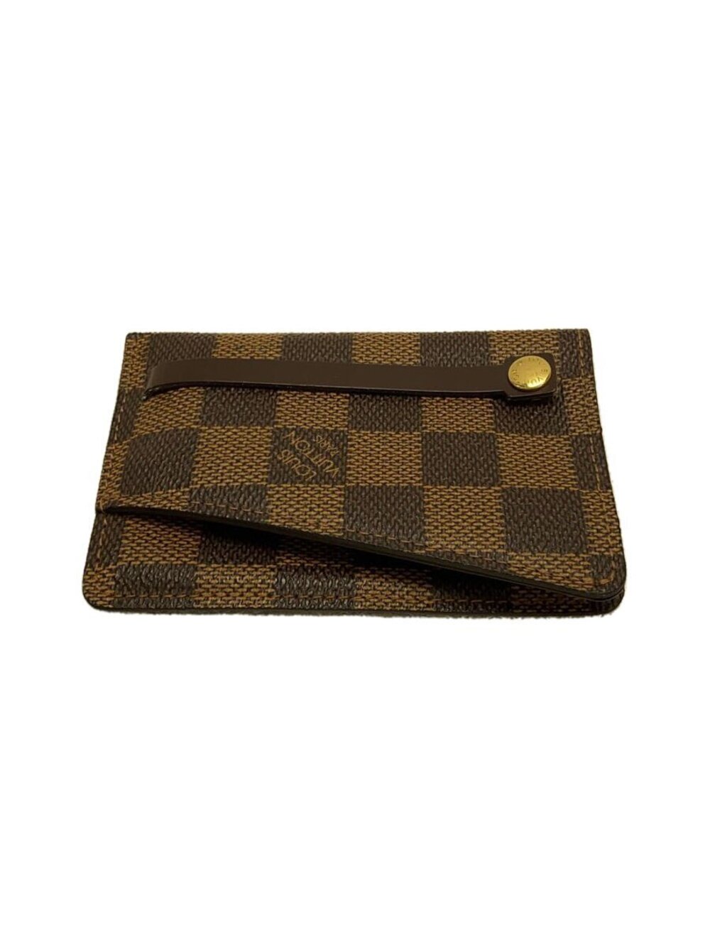 LOUIS VUITTON Clochette Damier Ebene Brown